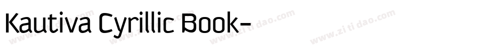 Kautiva Cyrillic Book字体转换